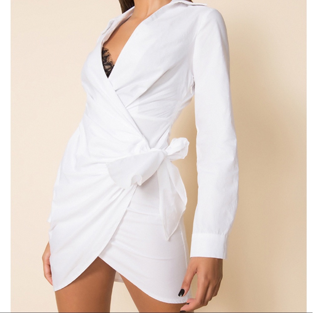 Superdown Sophie Draped Mini Dress